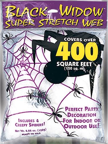 Super Stretch White Spider Web Prop 4.2 Oz