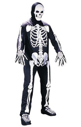 Skeleton Jumpsuit Costume Adult
