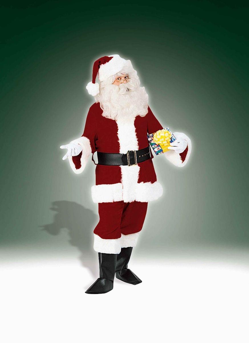 Santa Claus Adult Costume Deluxe Velvet Suit