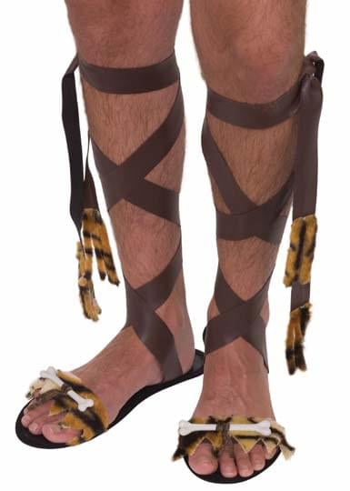 Stone Age Men's Costume Sandals One Size