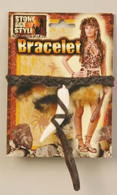 Stone Age Women Costume Tooth Bracelet