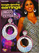 Disco Boogie Dancing Costume Earrings