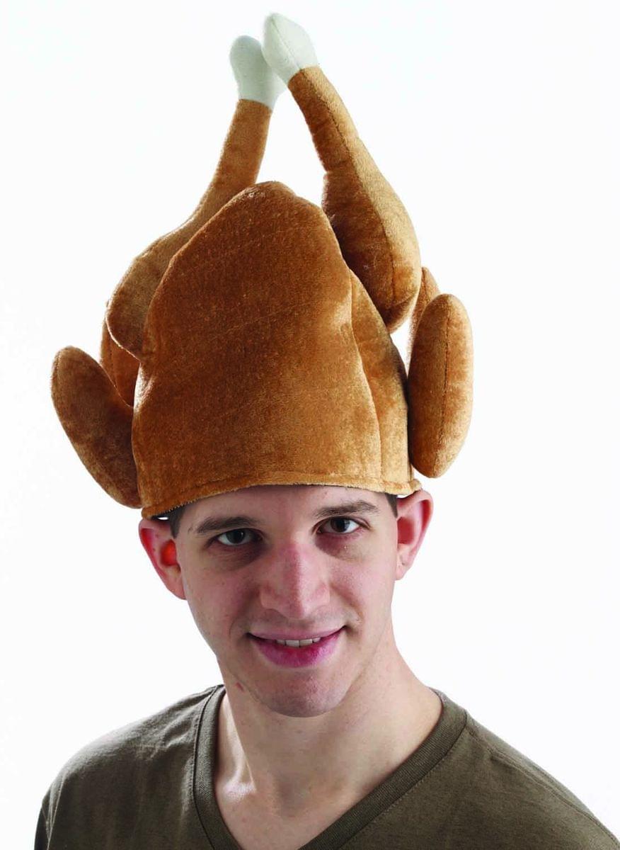 Thanksgiving Roasted Turkey Costume Hat Adult