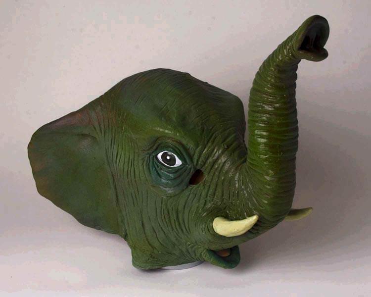 Deluxe Elephant Animal Adult Latex Costume Mask