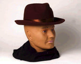 Deluxe Brown Fedora Adult Costume Hat