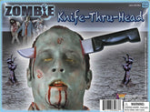Zombie Knife Thru Head Costume Accessory