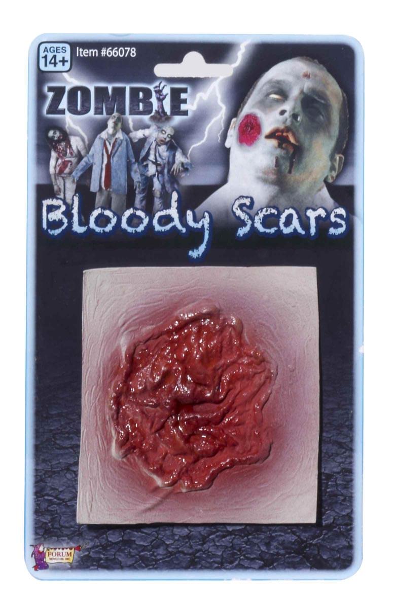Zombie Prosthetic Bloody Scar Wound Costume Accessory