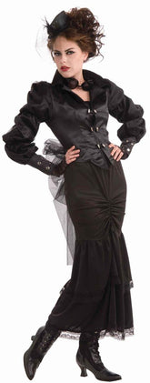 Steampunk Jacket w/Sheer Netting &Skirt Costume Adult Size Standard