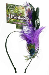 Spring Fairy Peacock Feather Headband Costume Accessory