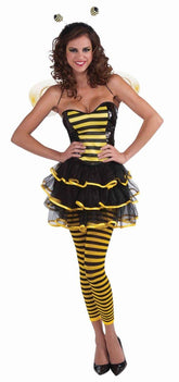 Black & Yellow Striped Bee Leggings Hosiery Costume Accessory