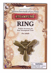 Steampunk Bronze Propeller Costume Ring