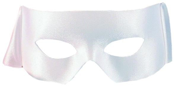 Superhero Costume Accessory Mask - White