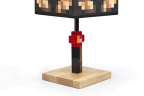 Minecraft Glowstone 14 Inch Corded Desk LED Bedside Night Light Lamp for Gamers