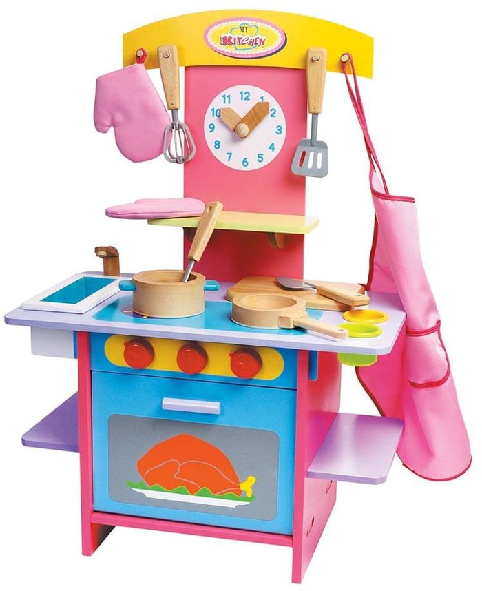 Deluxe Wooden Kitchen Playset Free Shipping