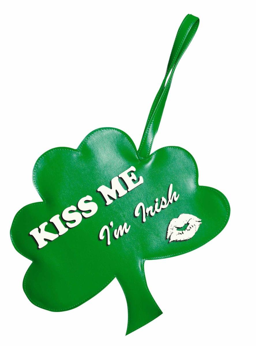 St Patrick's Day Kiss Me I'm Irish Shamrock Costume Handbag Purse