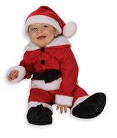 Fleece Santa Costume With Belt Newborn Child