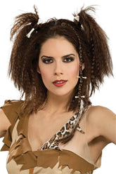 Caveman Woman Stone Age Barbarian Costume Hairpiece