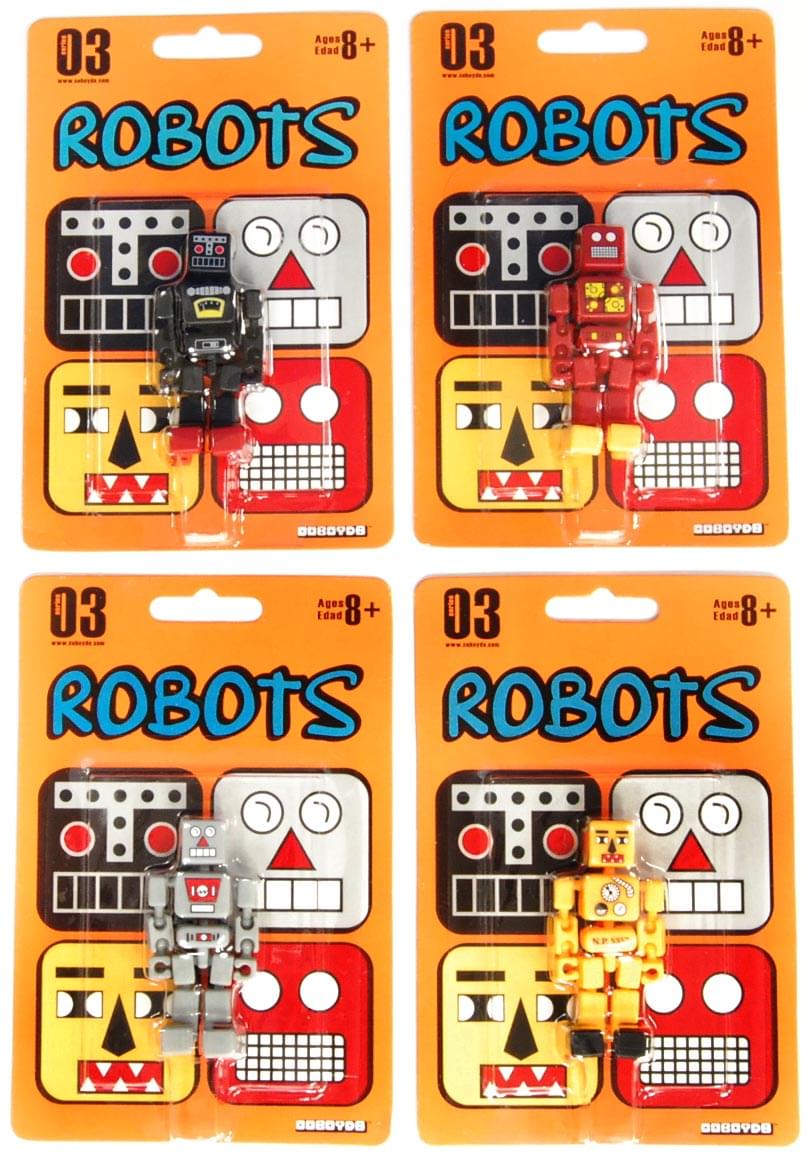 Stikfas Cuboyds Robot Figures Set Of 4